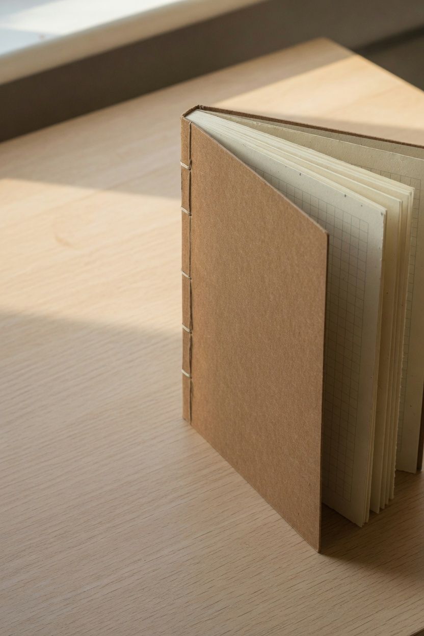 A5 Kareli Kraft Defter
